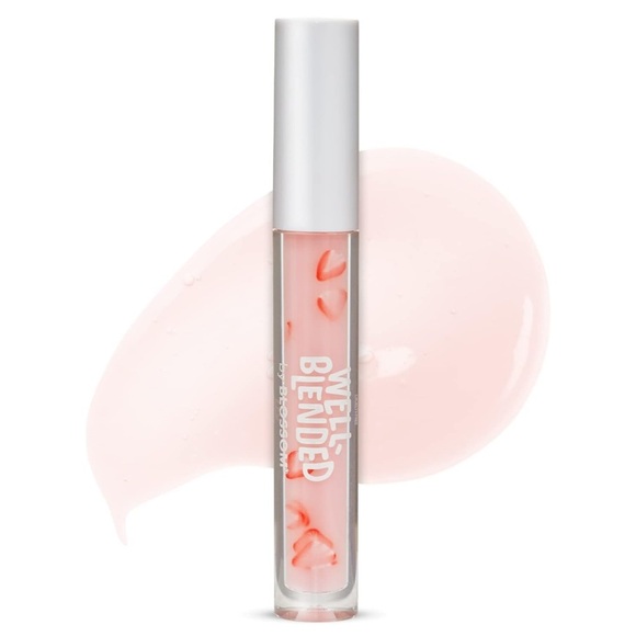 🍓 STRAWBERRIES N CREAM | Blossom Lip Gloss Well Blended Hydrating Lip Gloss - Picture 1 of 8
